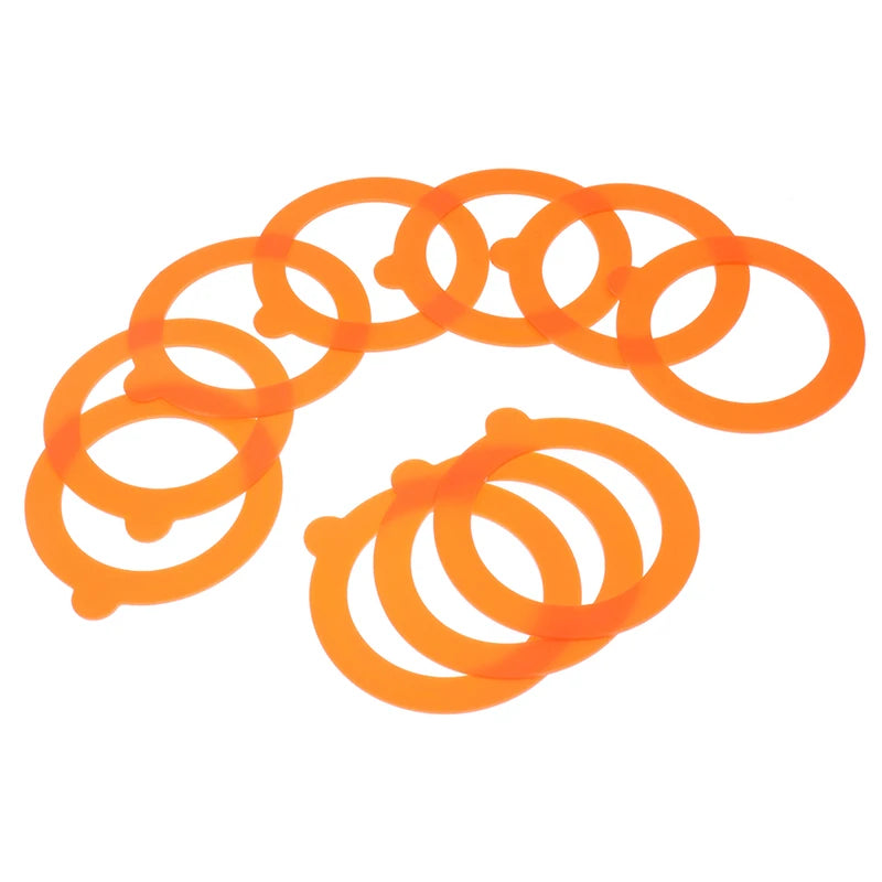 10-Pack Silicone Jar Gaskets – Airtight Leak-Proof Sealing Rings Jar Sealing Gaskets Nixie