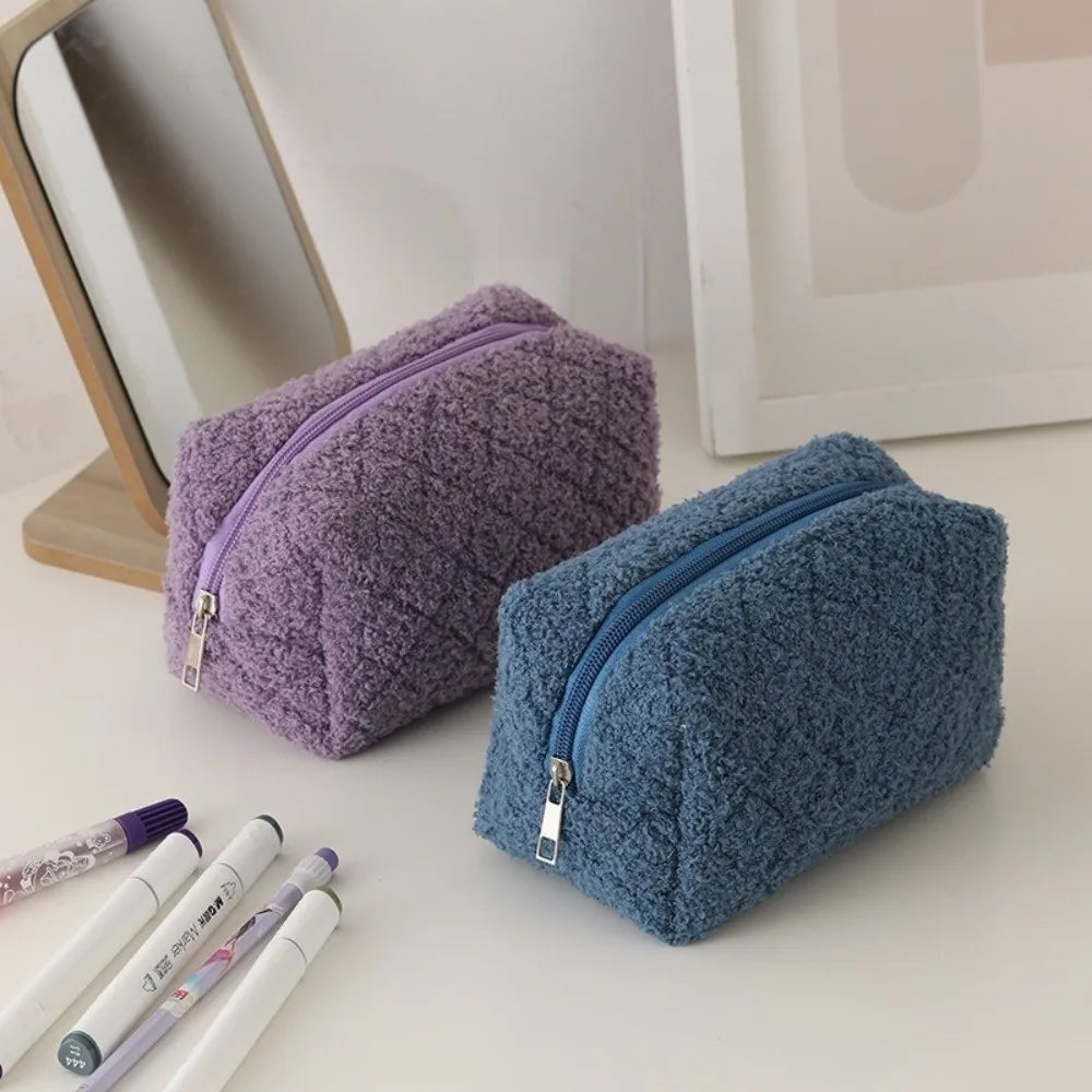 Velvet Makeup Bag Large Capacity Cosmetic Storage Pouch Cosmetic Storage Bag Nixie