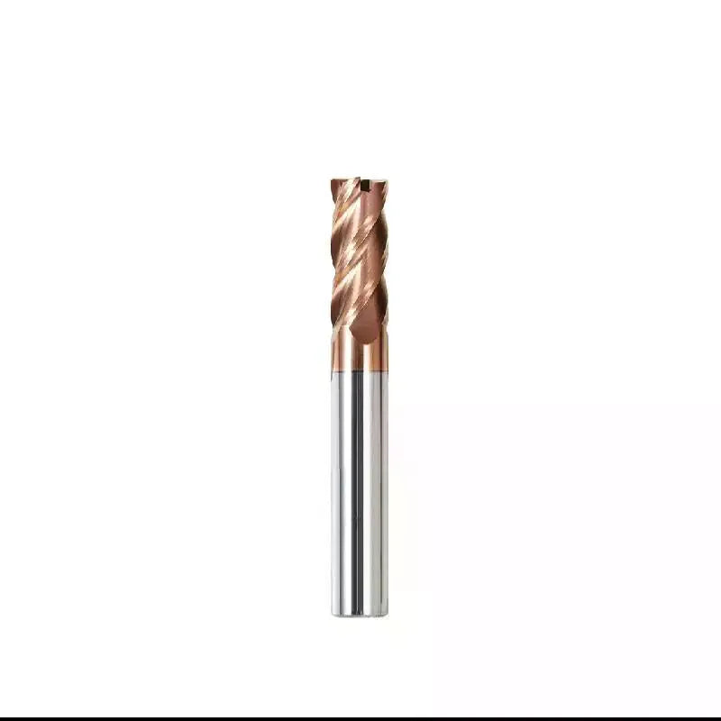 4-Flute Carbide TiSiN Flat End Mill | CNC Milling Cutter