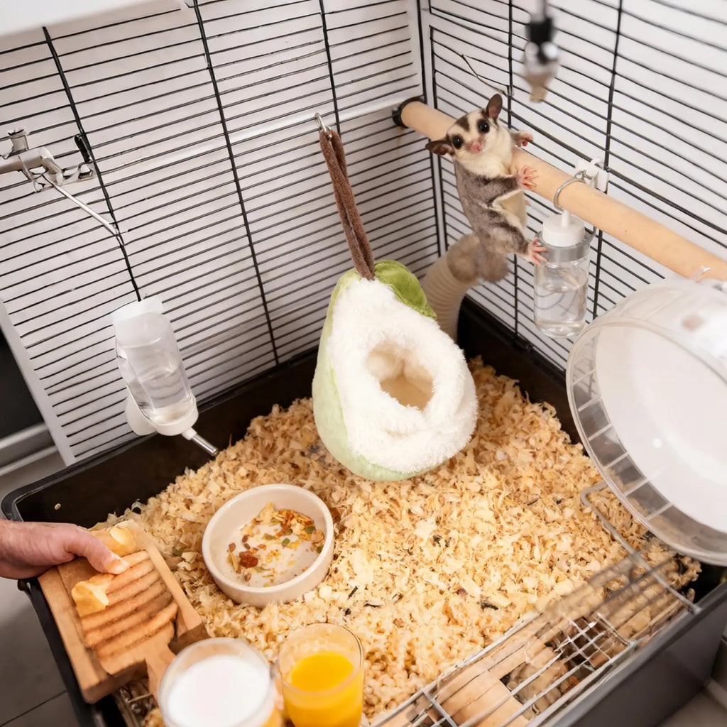 Pear-Shaped Hamster Hanging Bed | Small Pet Nest Cage Accessory