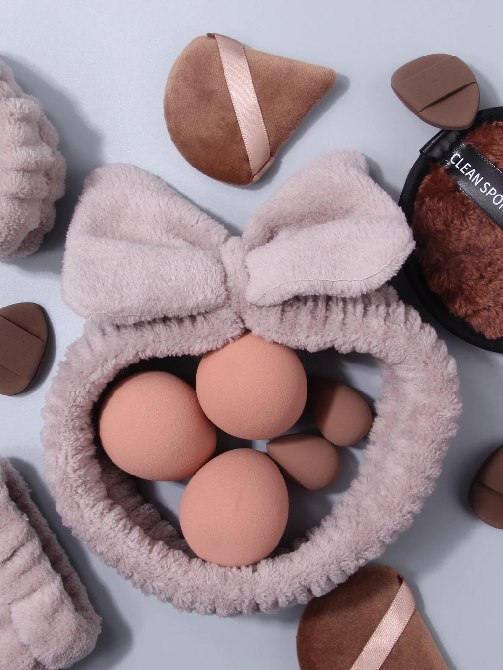 34-Piece Makeup Brush Set with Beauty Egg & Powder Puffs Makeup Brush Set Nixie