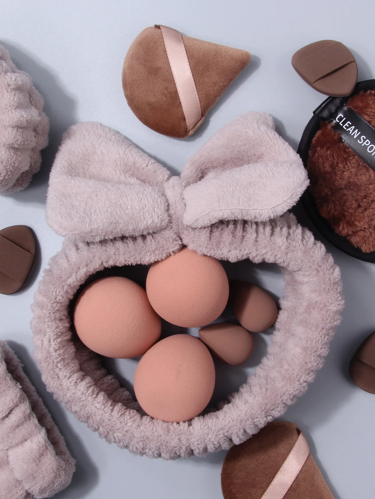 34-Piece Makeup Brush Set with Beauty Egg & Powder Puffs Makeup Brush Set Nixie