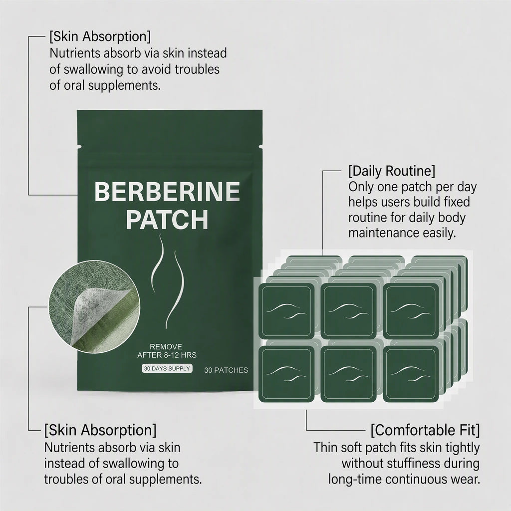 OceAura Berberine Body Patches – Energy & Wellness Support Wellness Body Patch Nixie