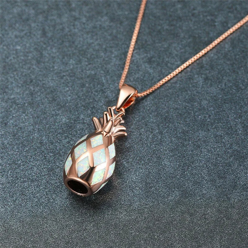 Opal Pineapple Pendant Necklace – Mood Tracker | Nixie Pendant Necklace Nixie