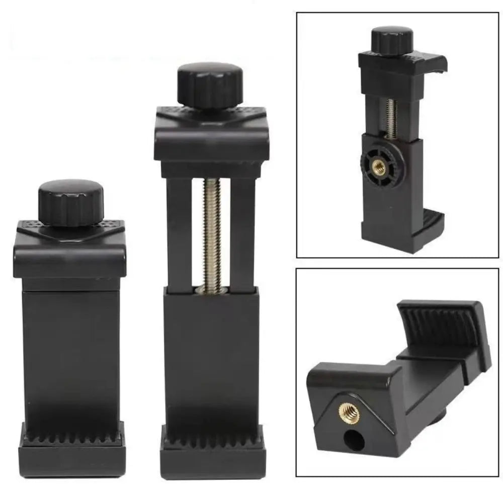Universal 1/4" Screw Tripod Phone Holder Clamp for Vlogging