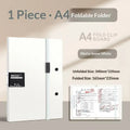 Foldable A4 to A5 PP Plastic File Folder with Elastic Buckle File Folder Nixie A5