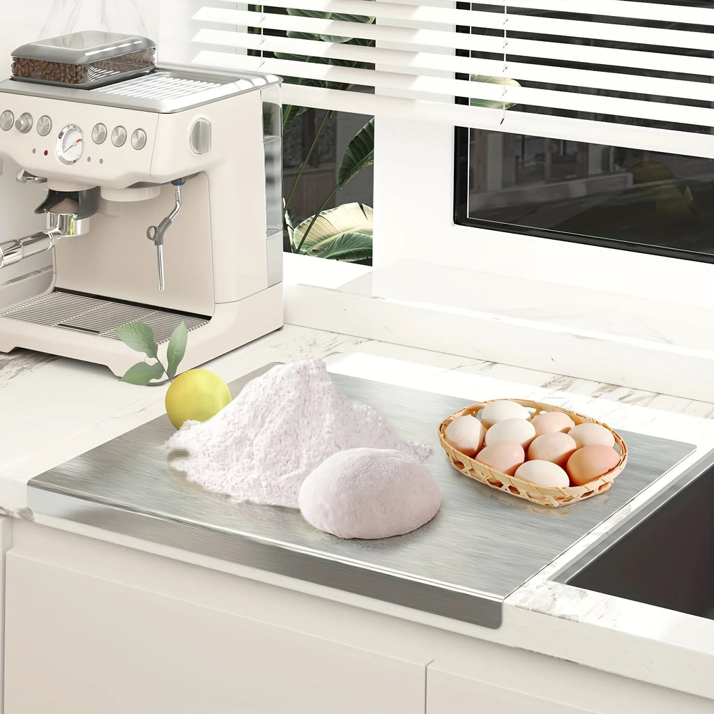 BEQ Stainless Steel Cutting Board – Heavy Duty Non-Slip
