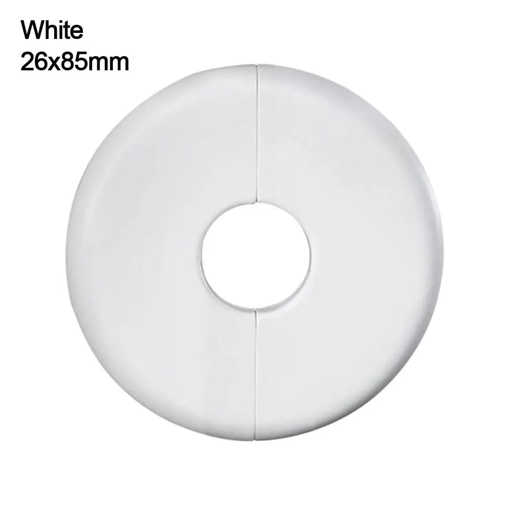 ABS Round Faucet Pipe Decorative Cover – White & Black Pipe Decorative Cover Nixie white-26x85mm