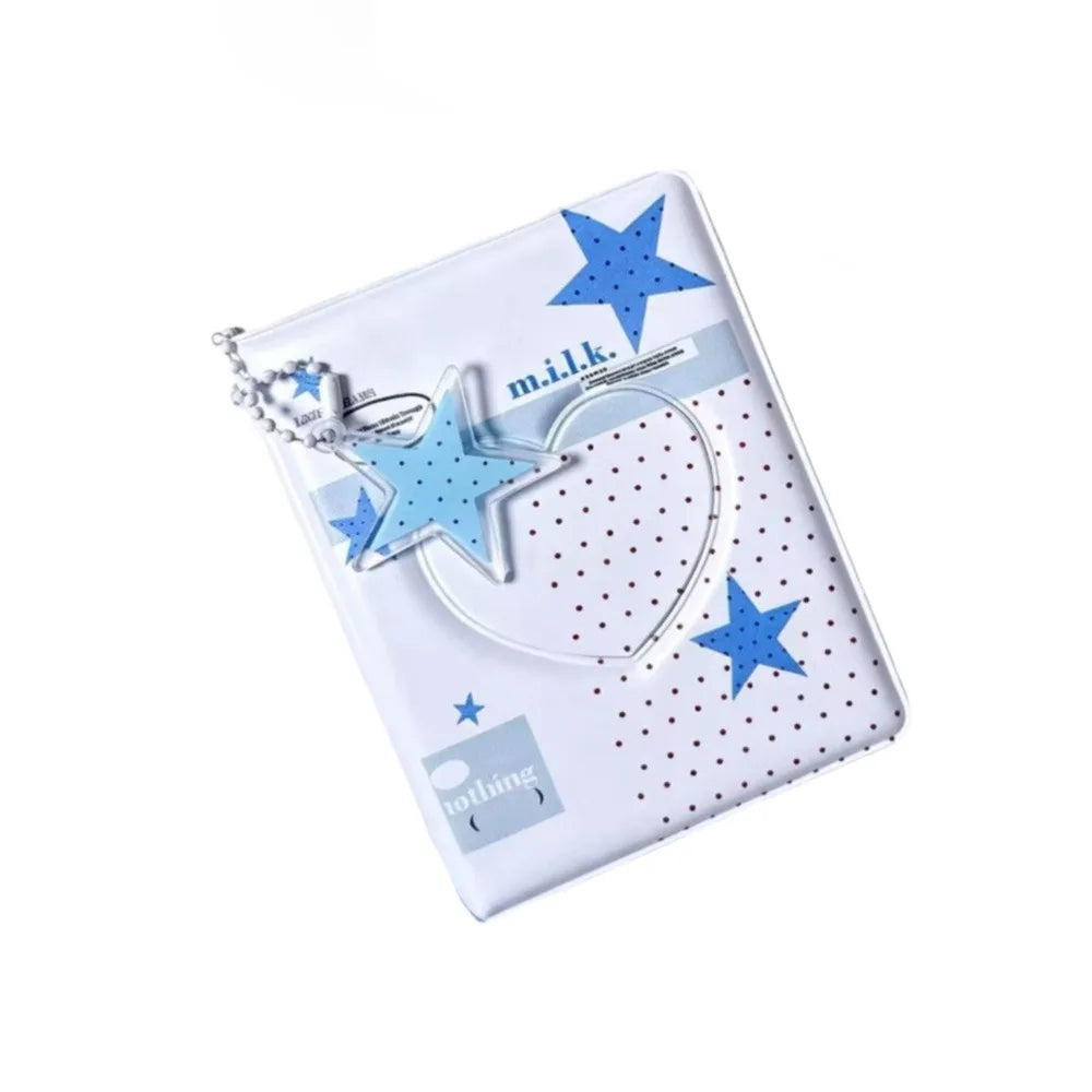 Mini Photocard Binder Album – Clear PVC Pocket Ring Binder