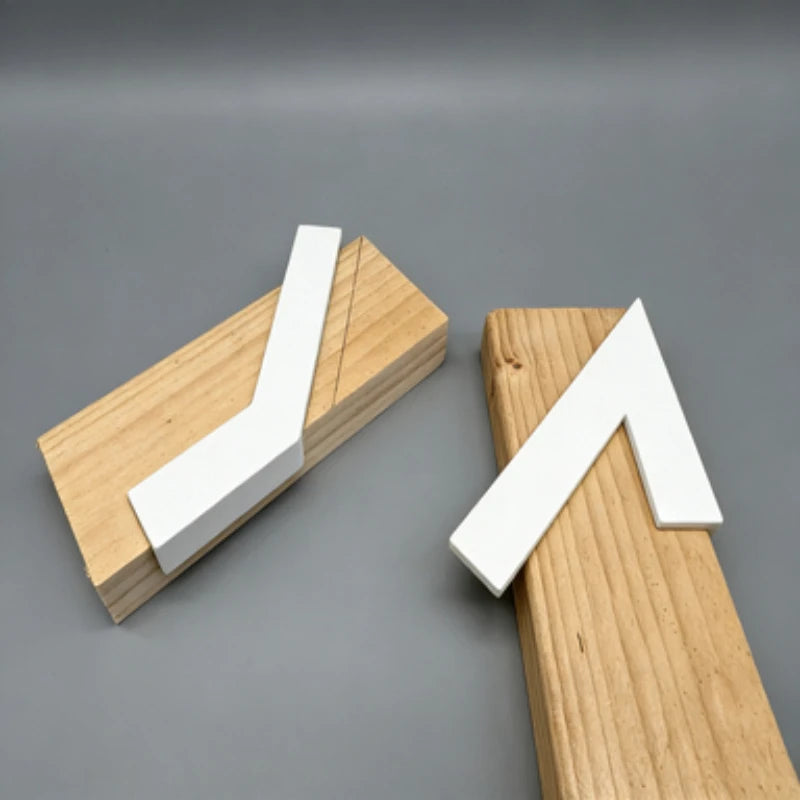 45° Angled Stop Rulers 2pcs – Woodworking Marking & Positioning Woodworking Angle Ruler Nixie