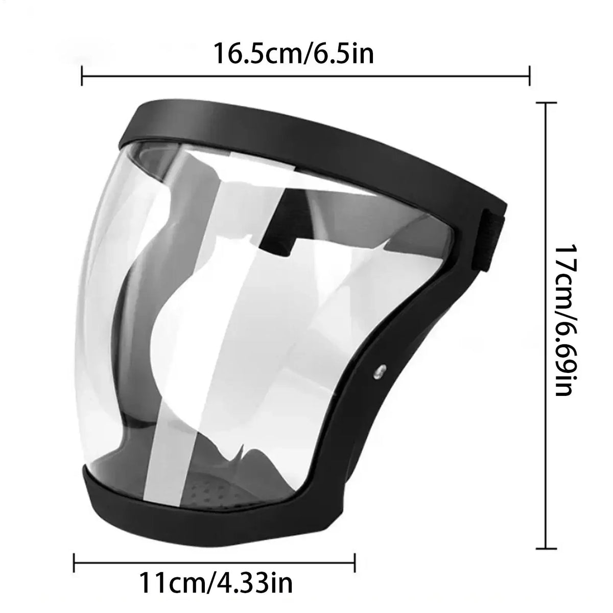 Anti-Fog Full Face Shield PC Lens Protective Hood | Unisex Protective Face Shield Nixie