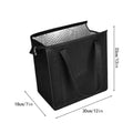 Insulated Cooler Bags 2PCS Reusable Picnic & Grocery Tote Insulated Cooler Bag Nixie Black