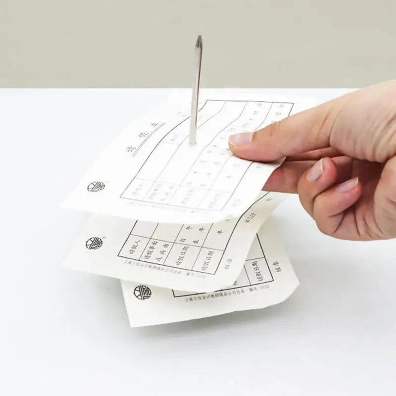 Receipt Spike Holder with Plastic Base – Bill & Memo Organizer Receipt Spike Holder Nixie