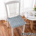 Soft Velvet Square Seat Cushion 45x45cm Non-Slip Chair Pad Seat Cushion Nixie Dark Grey-L 45x45cm