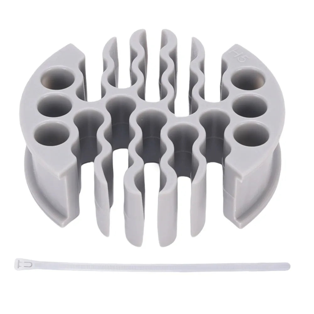 30-Hole Network Cable Organizer | CAT5 CAT6 Cable Management
