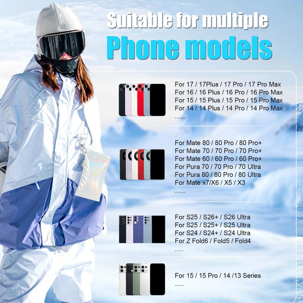 Thermal Insulated Phone Pouch | IP55 Winter Outdoor Case 3-Pack Insulated Phone Pouch Nixie
