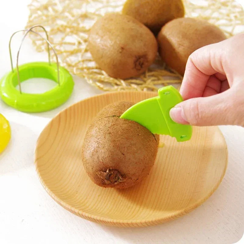 Stainless Steel Kiwi Cutter & Pitter with Easy Grip Handle Fruit Cutter Tool Nixie