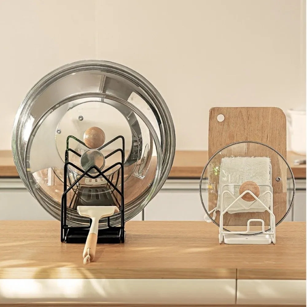 Multi-Layer Pan Lid & Cutting Board Organizer Rack Kitchen Storage Rack Nixie