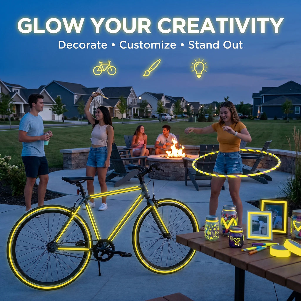 Glow In The Dark Self-Adhesive PVC Safety Warning Tape Glow Safety Tape Nixie