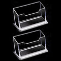 Clear Acrylic Business Card & Photocard Storage Box Holder Card Storage Box Nixie 2PCS