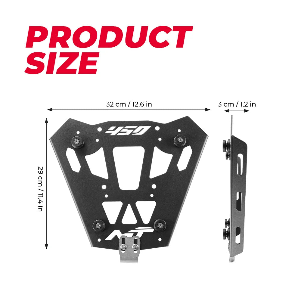 CFMOTO 450MT Aluminum Rear Rack Luggage Carrier Bracket 2024–2026 Motorcycle Luggage Rack Nixie