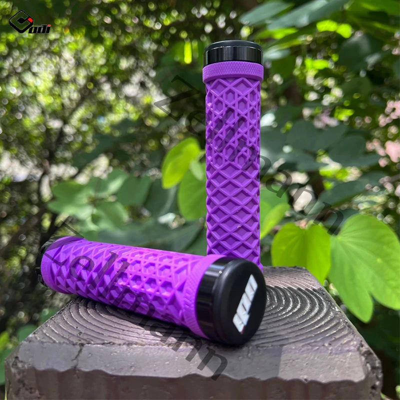 ODI Silicone Lock-On MTB Bike Grips | BMX Handlebar Cover Bike Handlebar Grips Nixie PURPLE