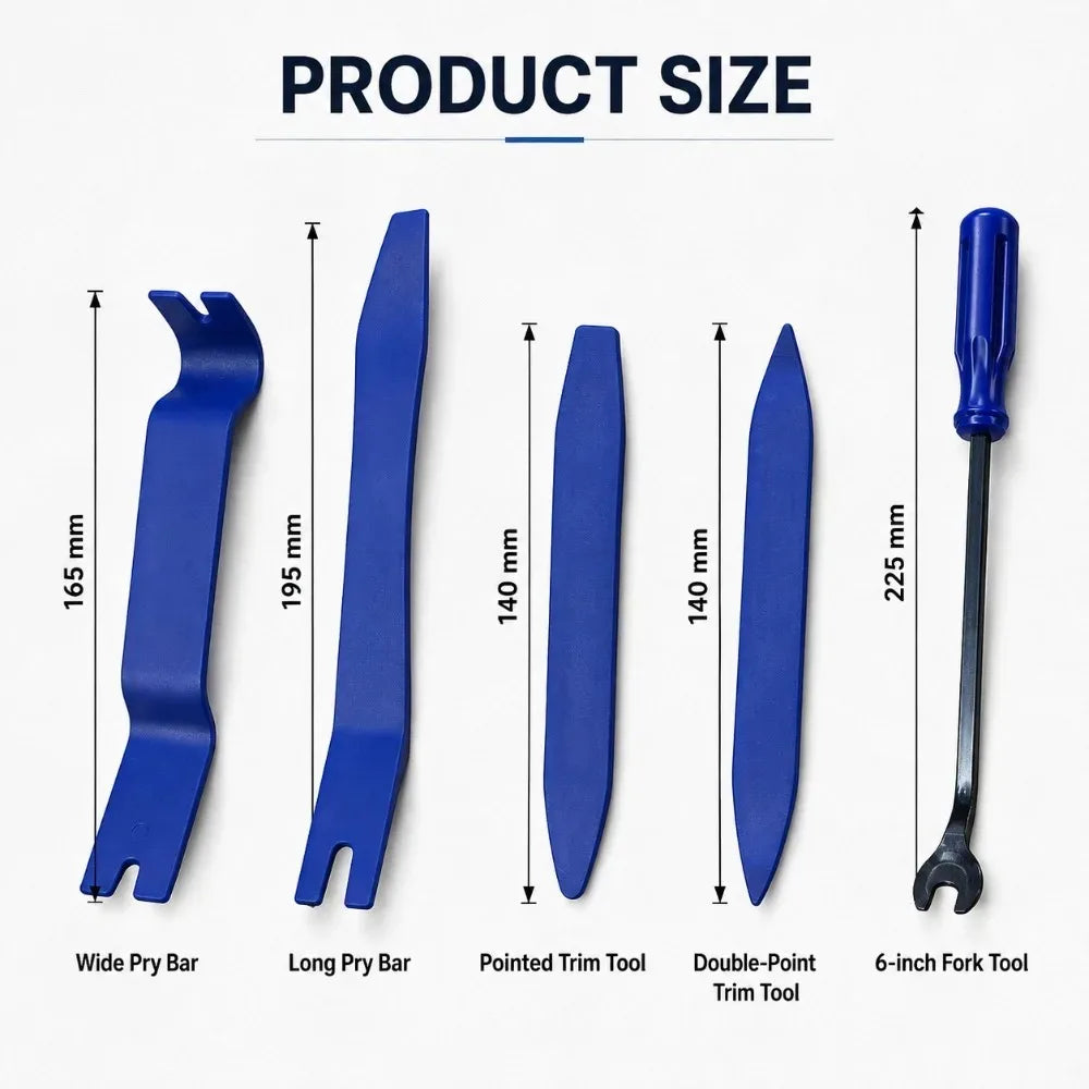 5PCS Car Panel Removal Tool Set – Anti-Scratch Pry Kit