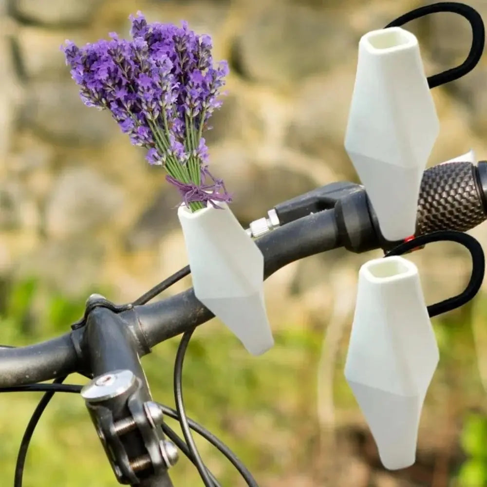 Silicone Bike Handlebar Flower Vase | Mini Portable Bicycle Vase Bicycle Handlebar Accessory Nixie