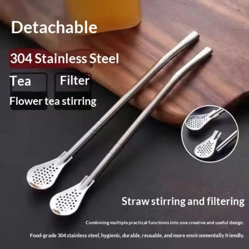 Stainless Steel Bombilla Filter Straw – Reusable Yerba Mate Set Bombilla Filter Straw Nixie