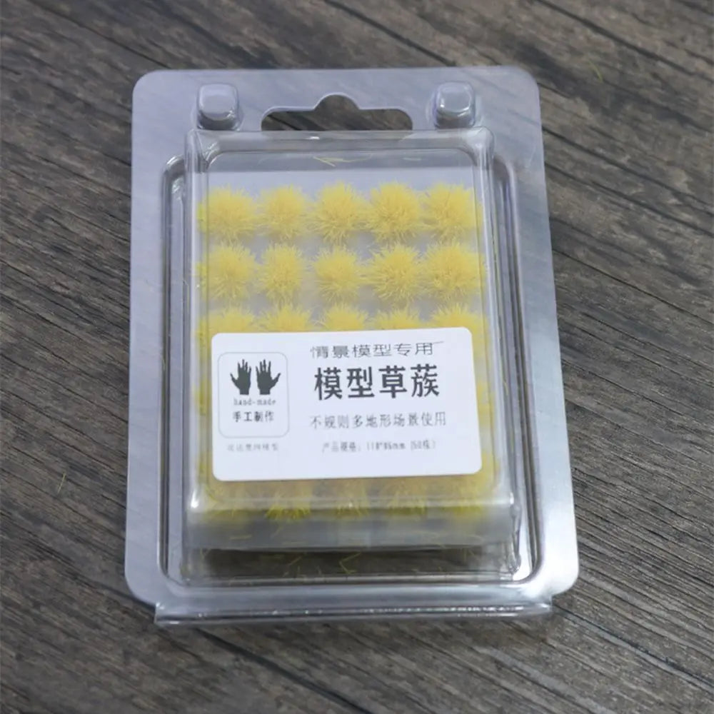 50PCS 5mm Miniature Grass Tufts – Model Railway Scenery & Diorama Miniature Scenery Tufts Nixie