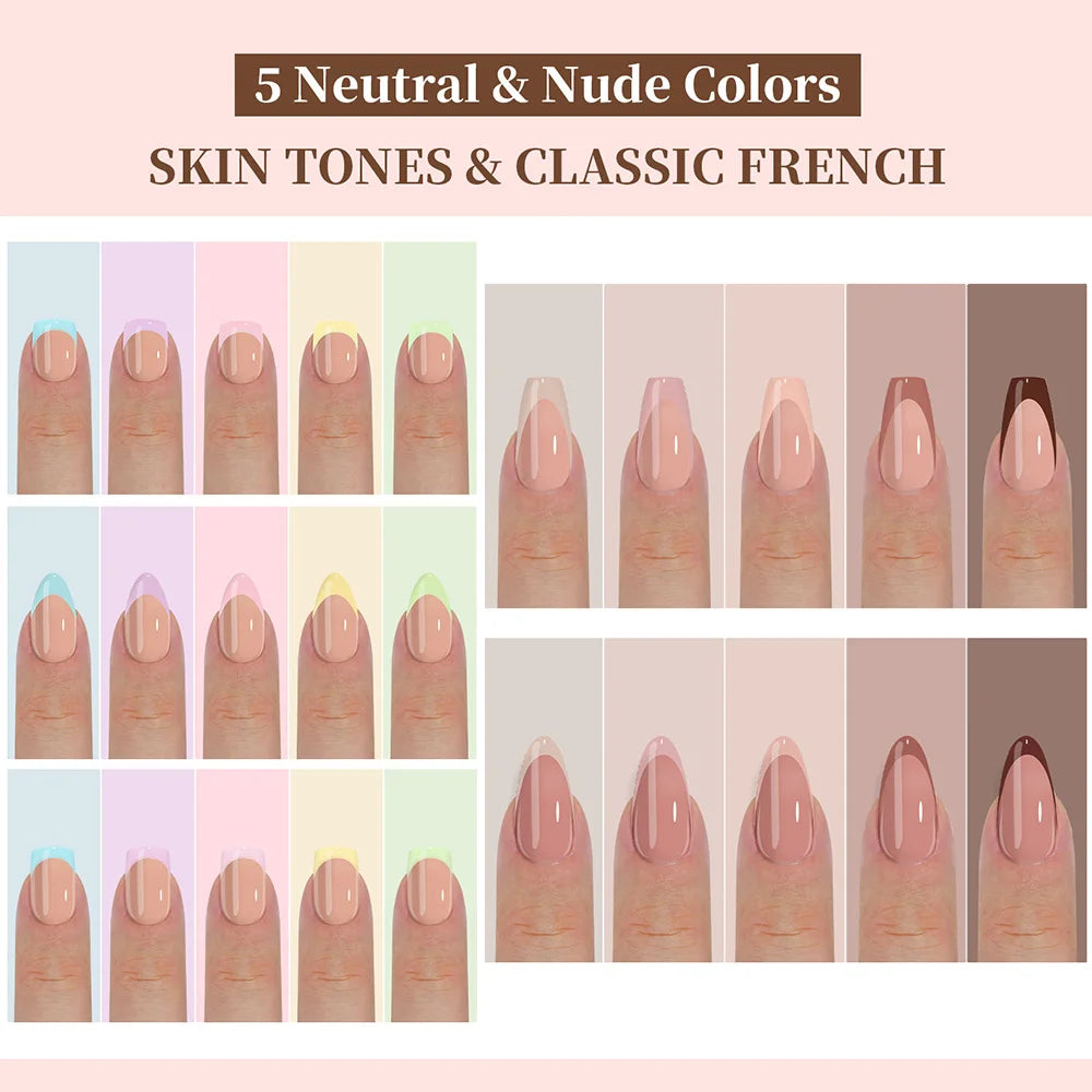 150pcs French Press On Nails – Medium Short Fake Nail Tips Press On Nails Nixie