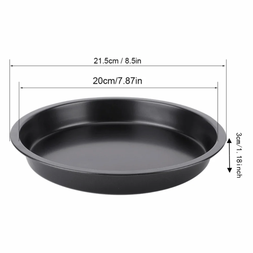 Nonstick Carbon Steel Pizza Baking Tray | Hard Coat Oven Pan Pizza Baking Pan Nixie