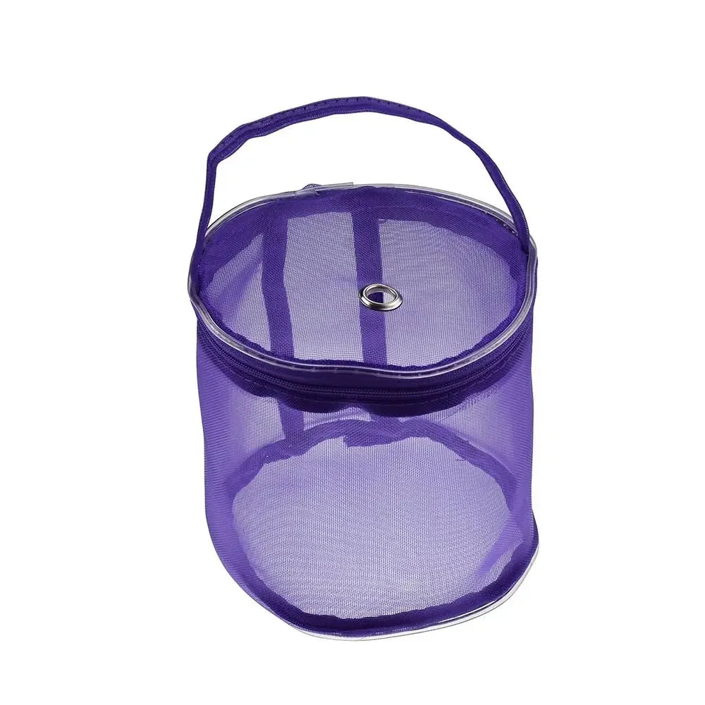 Portable Mesh Yarn Storage Bag for Knitting & Crochet
