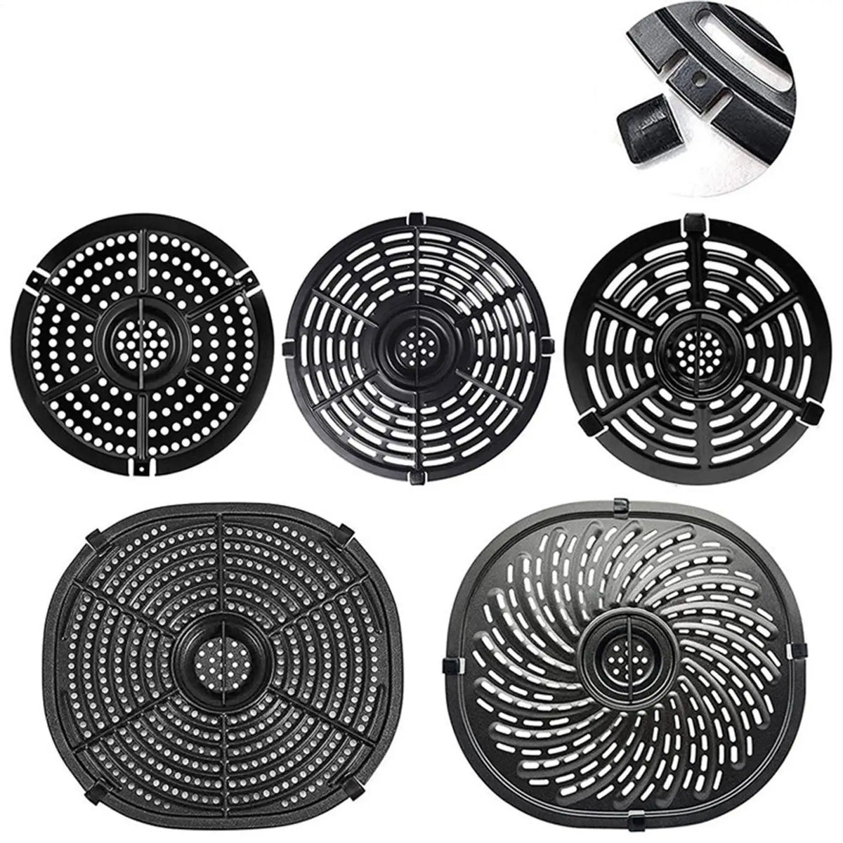 Air Fryer Silicone Bumper Feet 10pcs – Replacement Tray Covers Air Fryer Accessories Nixie