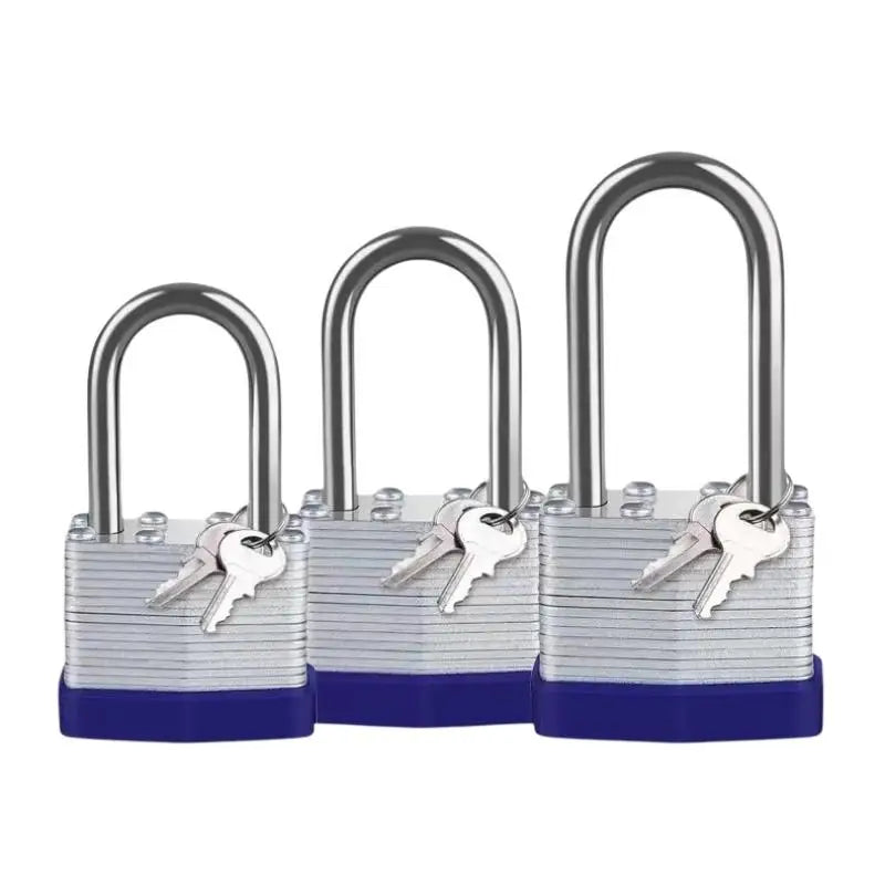 Heavy Duty Laminated Steel Padlock Set – Anti-Cut Security Lock