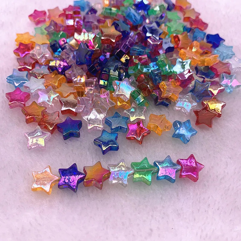 20pcs 11mm AB Star Acrylic Spacer Beads for DIY Jewelry Making Acrylic Spacer Beads Nixie