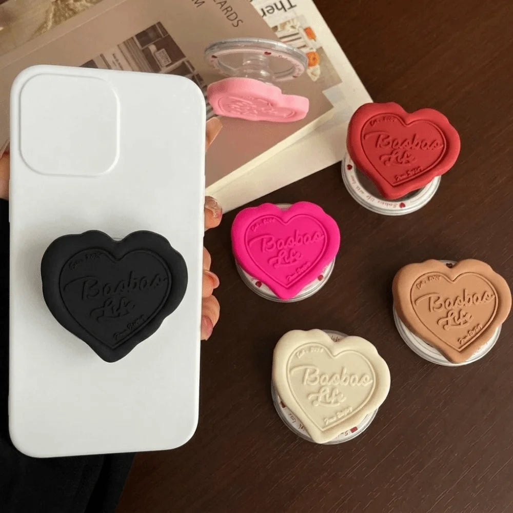 Heart Shape Magnetic Phone Grip Stand & Desk Kickstand Phone Grip Stand Nixie