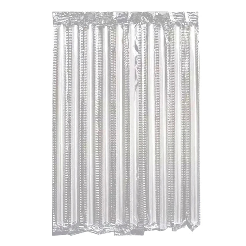 500Pcs Clear Pointed-Tip Disposable Plastic Drinking Straws