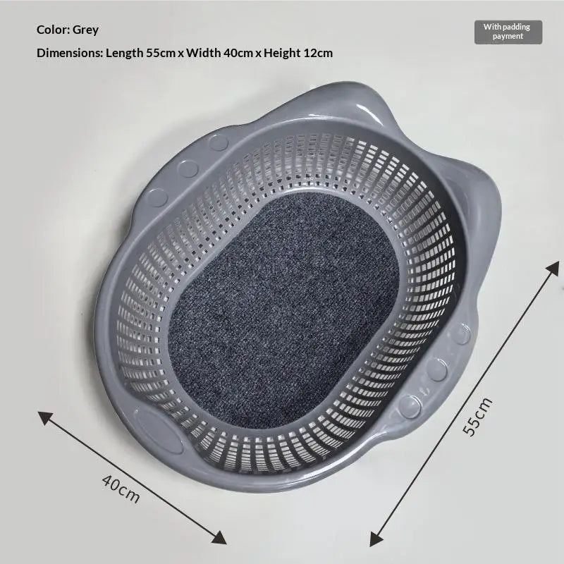 Breathable Plastic Cat Bed with Soft Fleece Cushion | Nixie Cat Bed Nixie
