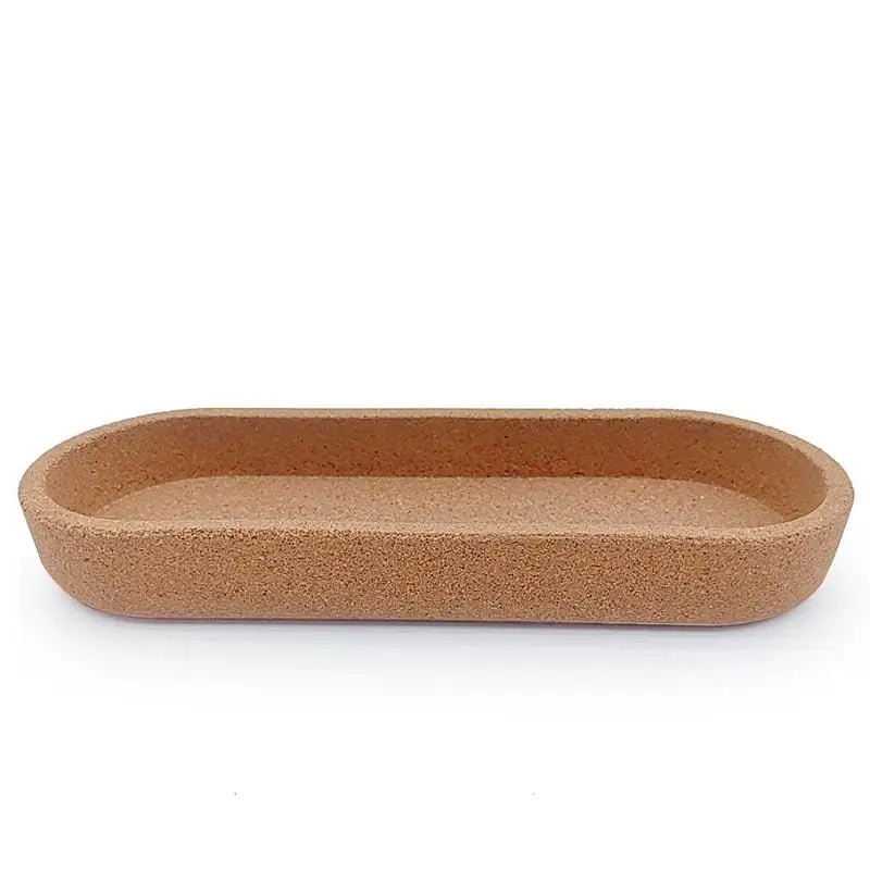 Oval Cork Tray – Heat Resistant Countertop Organizer S & L Cork Organizer Tray Nixie