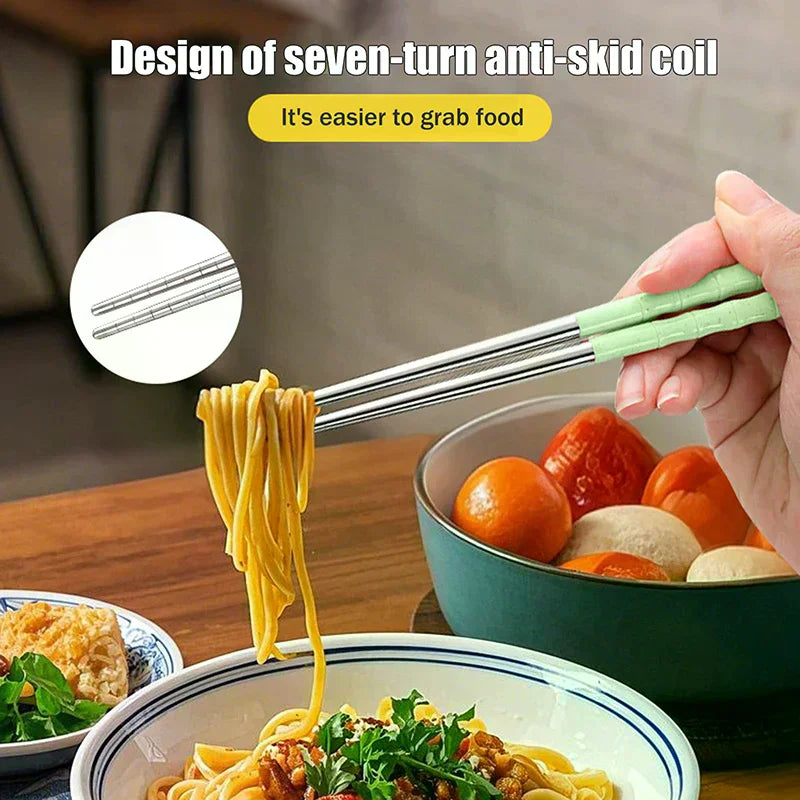 Portable 316L Stainless Steel Cutlery Set – Fork, Spoon & Chopsticks Portable Cutlery Set Nixie