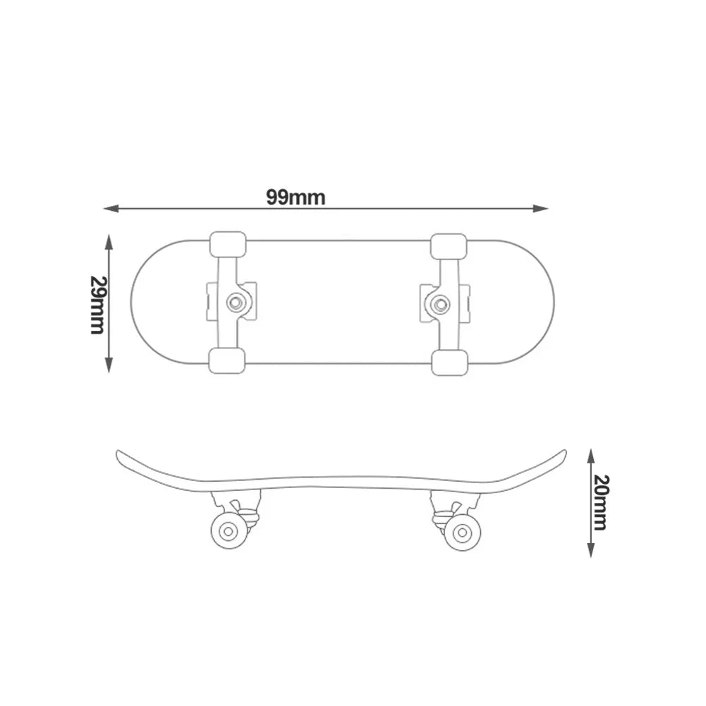 Maple Wood Finger Skateboard – Mini Fingerboard Toy Gift Finger Skateboard Nixie