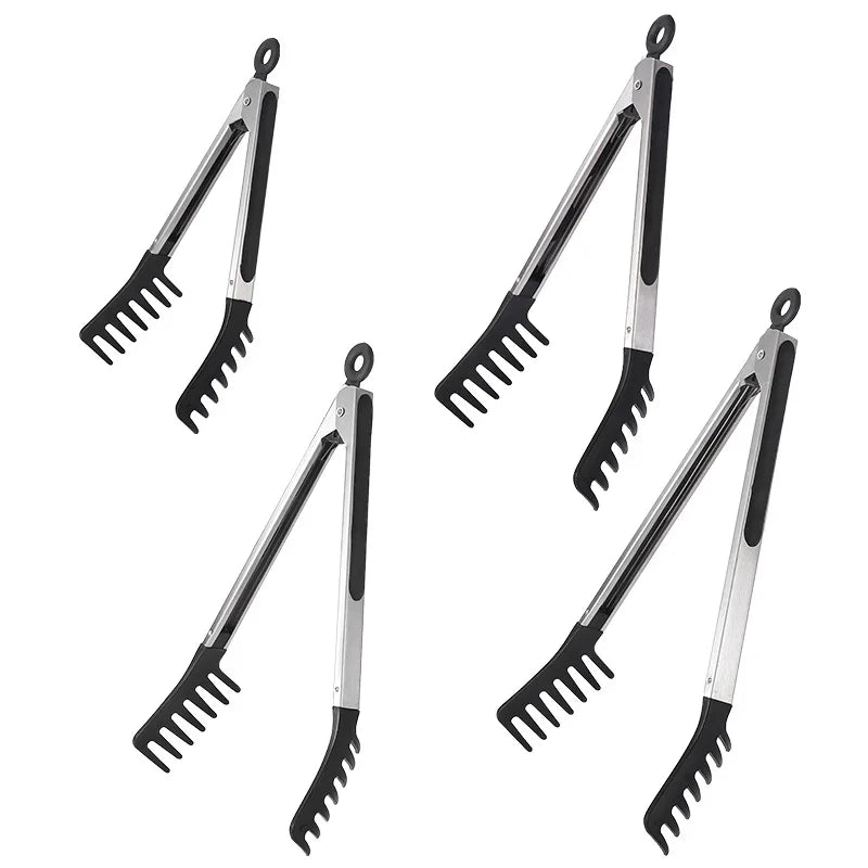 Stainless Steel Food Tongs with Non-Slip Silicone Handle Kitchen Food Tongs Nixie
