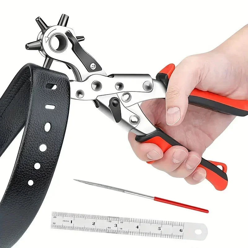 Leather Hole Punch – Carbon Steel Belt & Craft Punching Tool