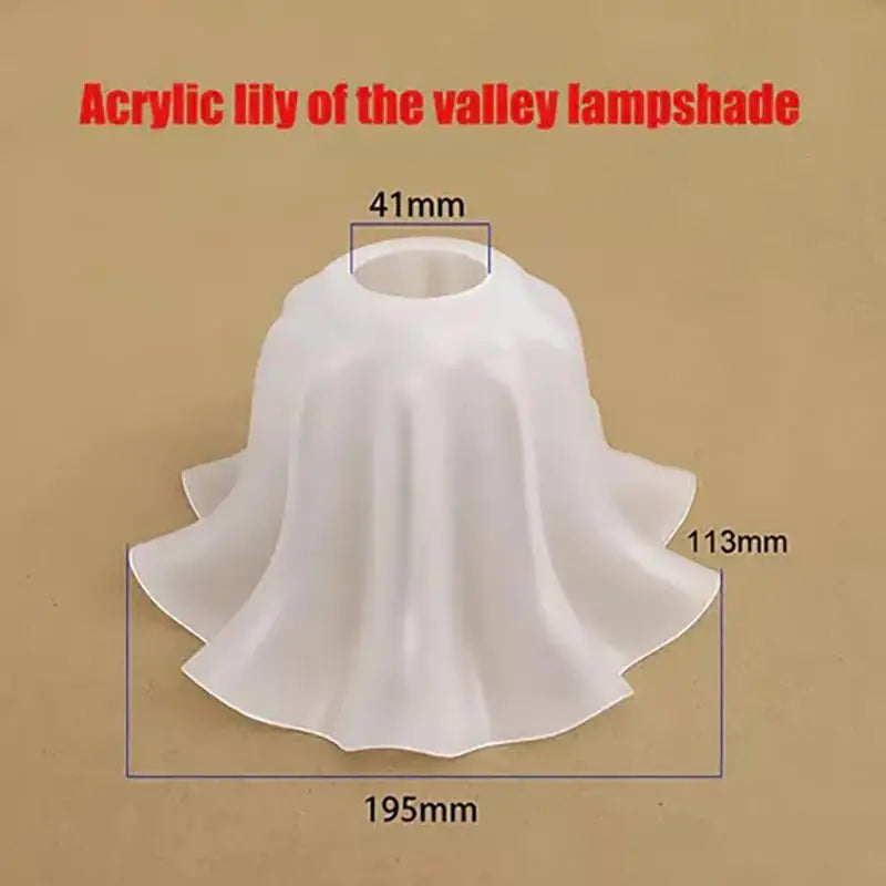 E27 Acrylic Bell Orchid Lampshade – Chandelier Replacement Acrylic Lamp Shade Nixie