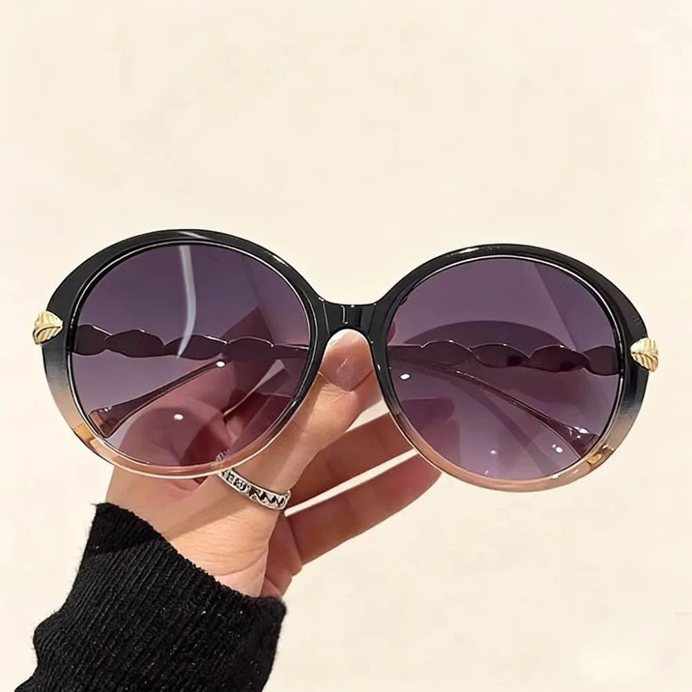 UV400 Oversized Retro Round Sunglasses – Unisex Large Frame Fashion Sunglasses Nixie Grey