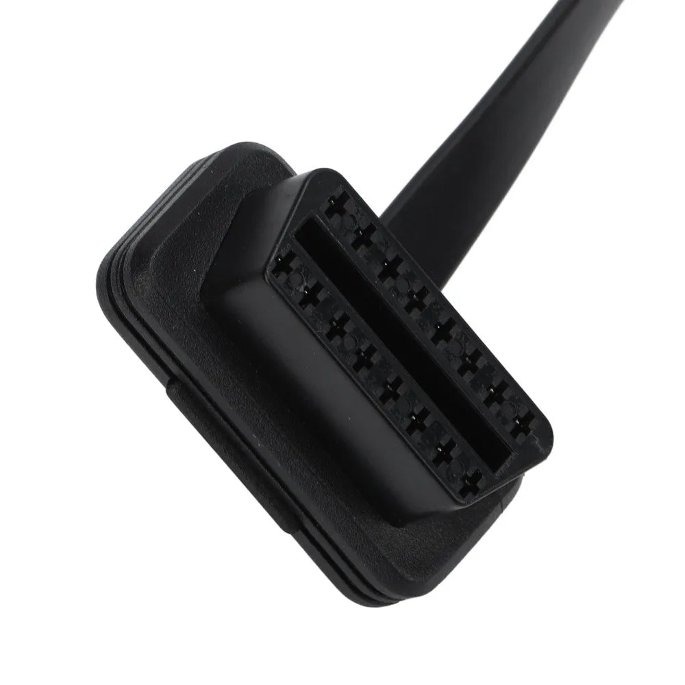 16-Pin OBD2 Extension Cable with Power Switch – Flat Diagnostic Adapter