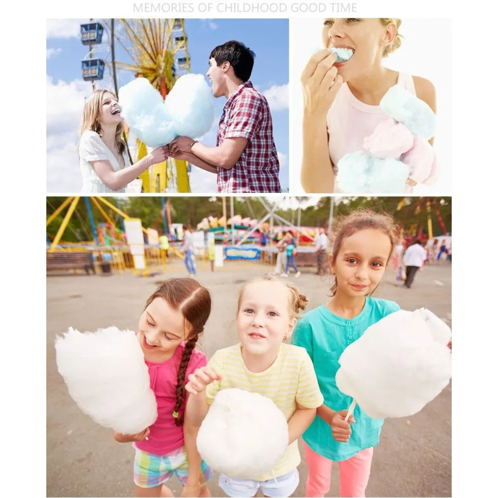 Retro DIY Cotton Candy Machine – Stainless Steel & 10 Sticks Cotton Candy Machine Nixie