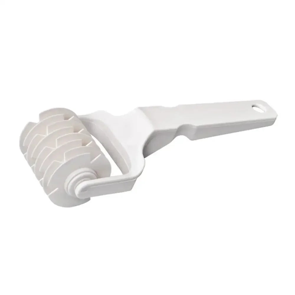 Plastic Lattice Roller Cutter for Pie, Pizza & Cookie Dough Pastry Lattice Cutter Nixie white1pcs