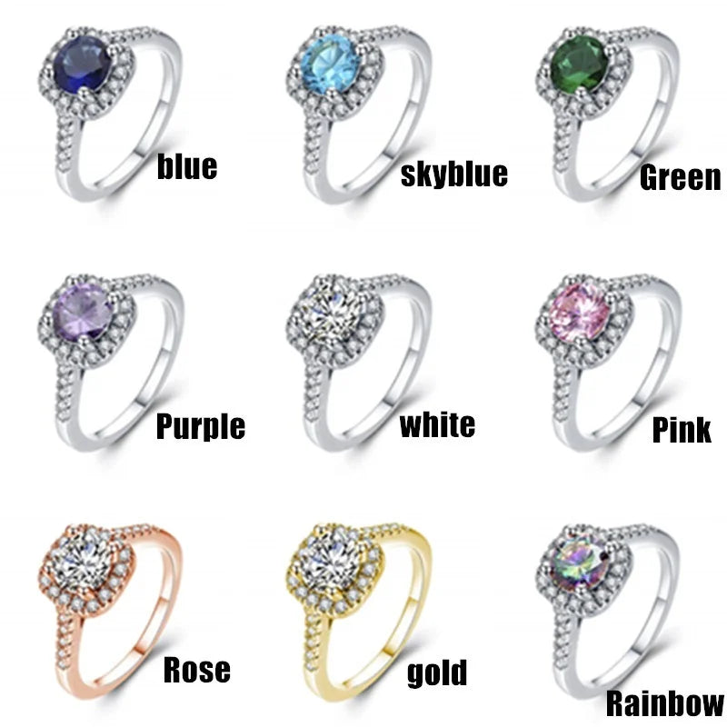 925 Sterling Silver Cushion Cut Halo CZ Solitaire Ring 2.45 Cttw Sterling Silver Ring Nixie